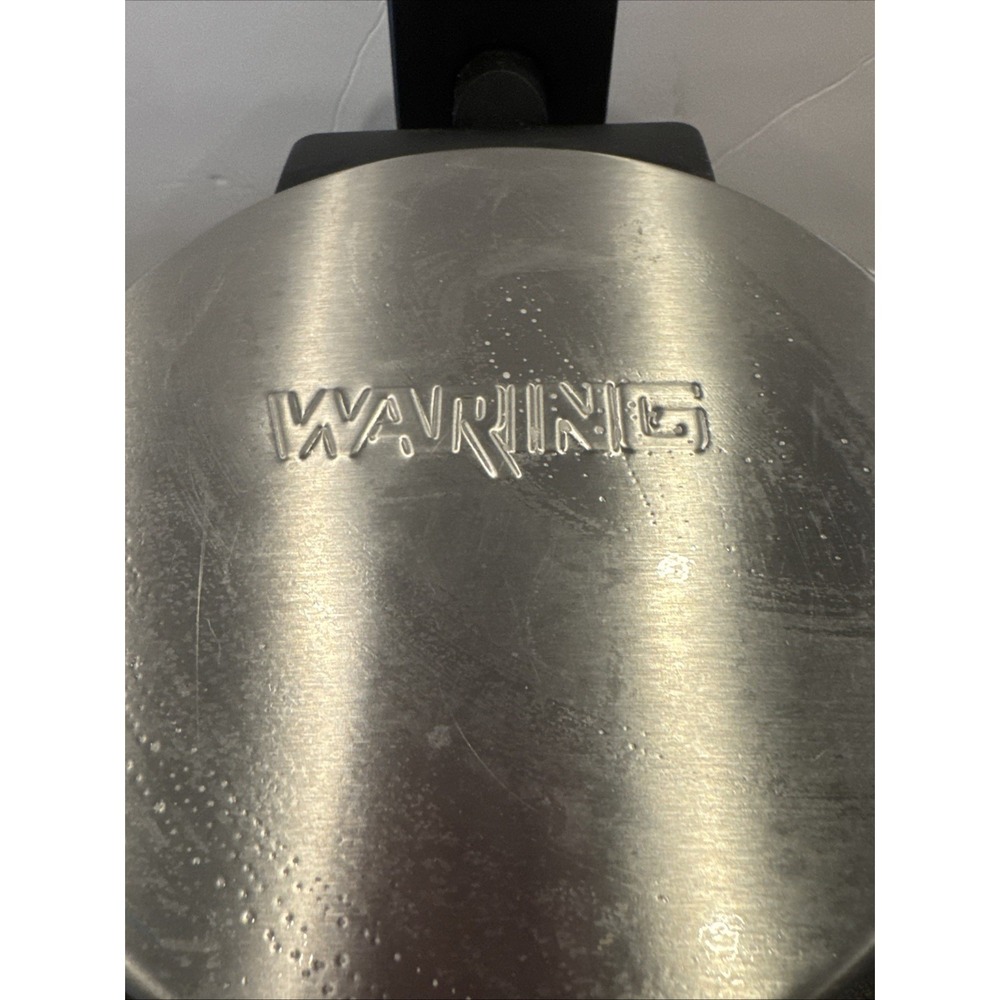 Waring Pro Belgium Stainless Waffle Maker WWM200SA Rotating Restaurant Style - Picture 2 of 7